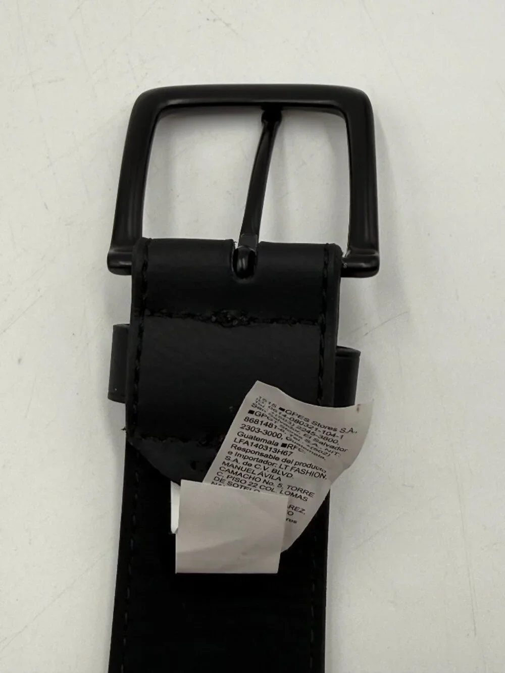 Old Navy Synthetic Leather Belt Size XL Black Buckle Dress Work 1.5